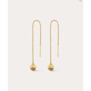 NEW LUV AJ Shell Coil Threader Earring - Gold